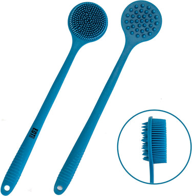 Bendable Long Handled Silicone Body Brush & Hair Scrubber (1 Pack)